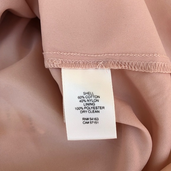 Eliza J Cotton Blend Puff 3/4 Sleeves Ivory Lace Nude Line Back Zipper Dress 10 - Picture 10 of 16